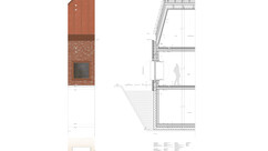 Fassadenschnitt und Fassadenansicht 1