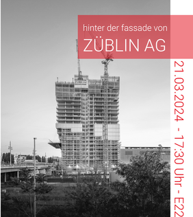 Baustellenfoto mit Terminhinweis