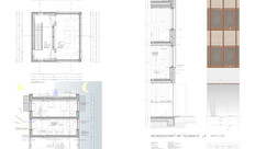 Werkplanung und Fassadenschnitt mit Teilansicht