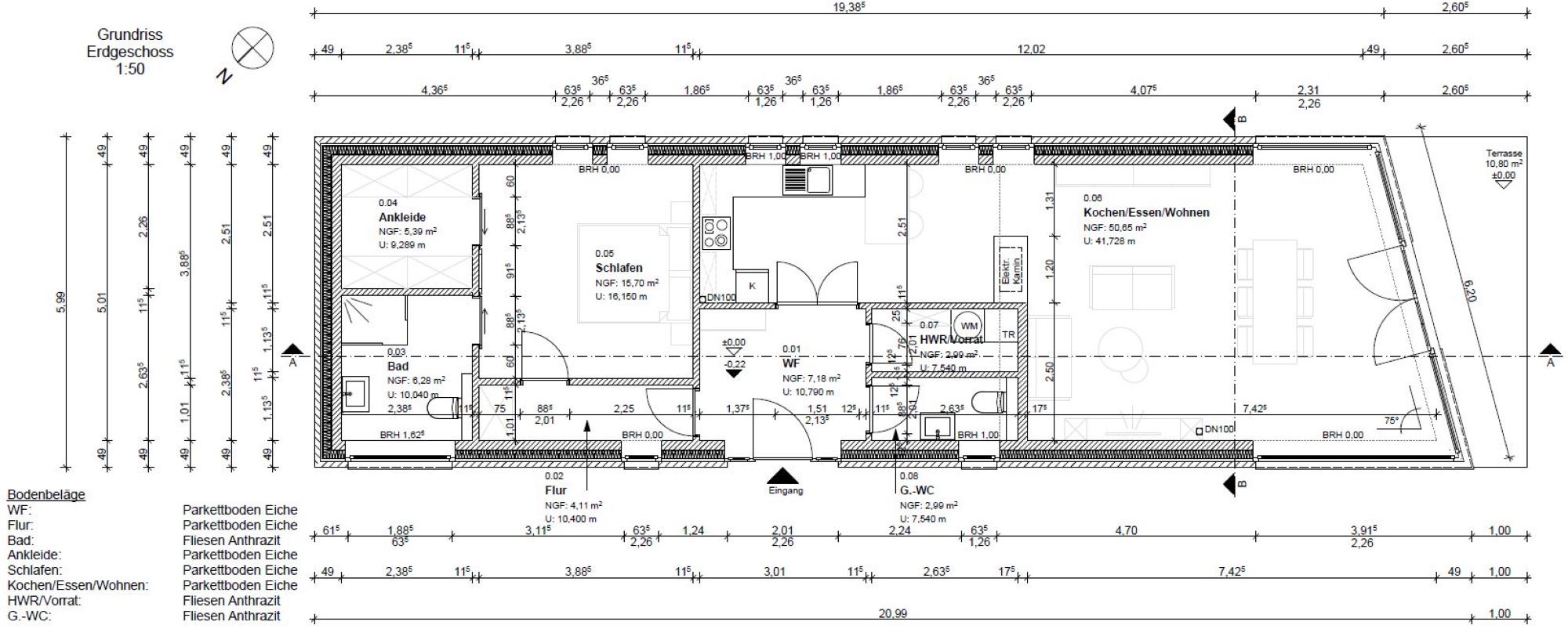 Werkplan Grundriss EG