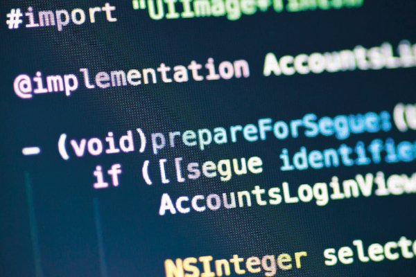 Programmiercode auf einem Bildschirm Programmiercode auf einem Bildschirm