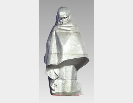 3D-Modell einer Skulptur