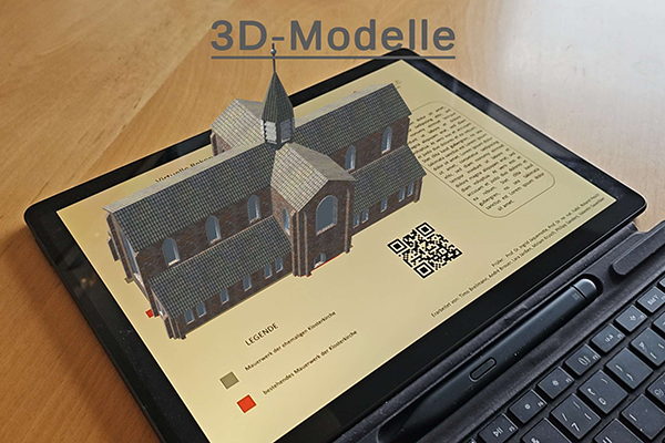 AR-Anwendung der Kloster-Rekonstruktion in der App