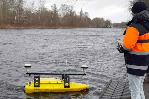 Echoboat in Betrieb