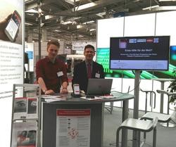 Projektpräsentation auf der Cebit 2017 (Foto: privat)
