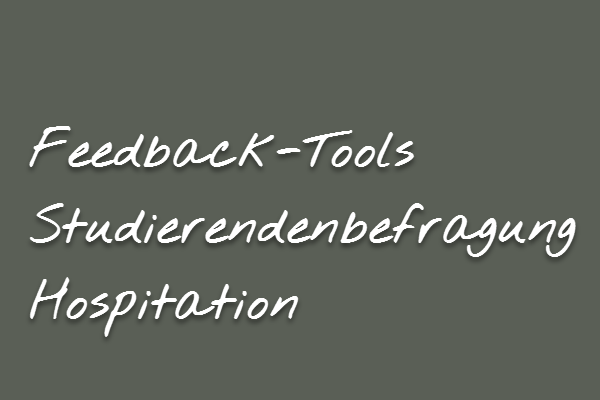Feedback-Tools Studierendenbefragung Hospoitation